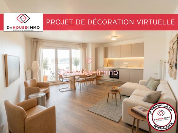 Appartement à vendre 3 pièces de 61 m²