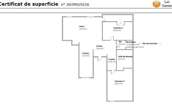 Appartement à vendre    3 pièces • 63,92 m2 Nice