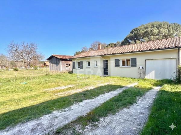 Maison récente Le Barp grand terrain vue Foret