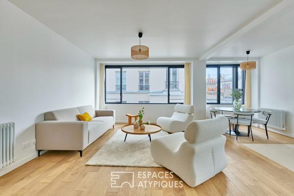 Appartement à l’esprit atelier proche de la Place des Vosges