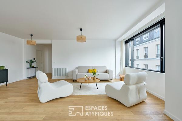 Appartement à l’esprit atelier proche de la Place des Vosges