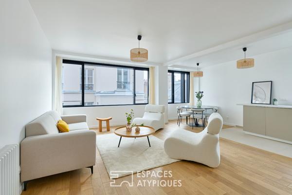 Appartement à l’esprit atelier proche de la Place des Vosges