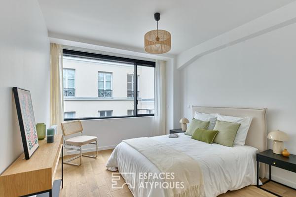 Appartement à l’esprit atelier proche de la Place des Vosges