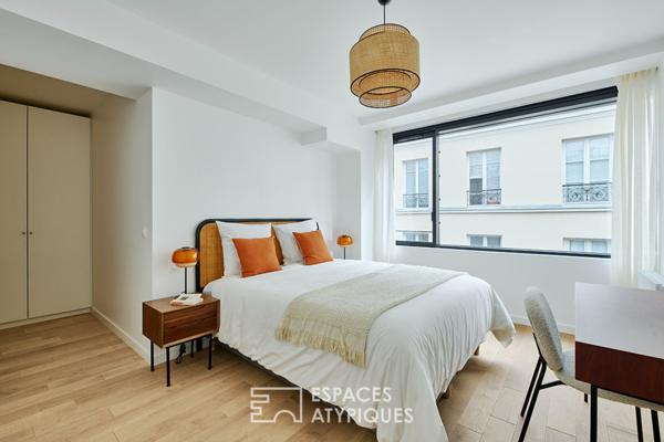 Appartement à l’esprit atelier proche de la Place des Vosges