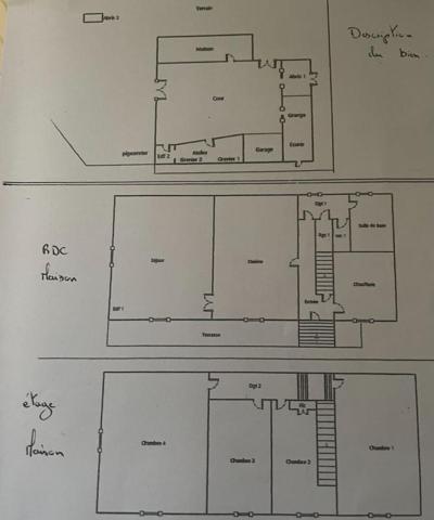 Bâtisse en pierre avec sa maison et ses dépendances sur 2.68 ha