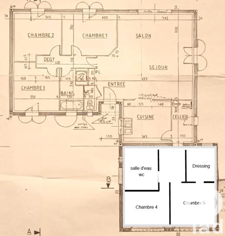 Maison à vendre 6 pièces 138 m² Saint-Martin-la-Pallu