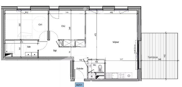 Appartement  3 pièces 66.70M² Vue Mer!