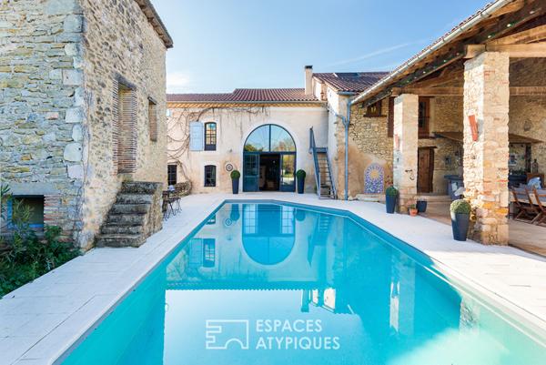 Propriété rurale avec piscine et pigeonnier