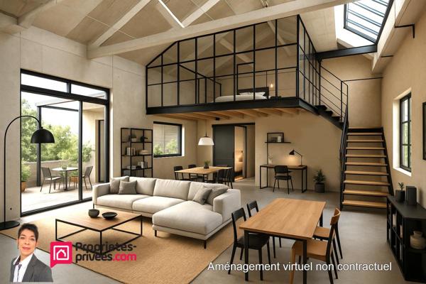 THIZY-LES-BOURGS (69240) Ancien atelier à réhabiliter 100 m²  avec garage et jardin 400 m²