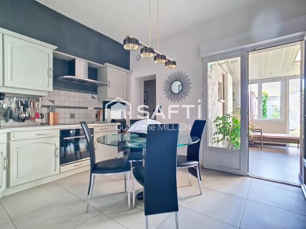 Maison semi individuelle 3chs jardin garage + parking