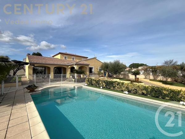 Maison à vendre  7 pièces - 192,36 m2 PIGNAN - 34