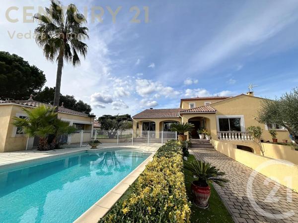 Maison à vendre  7 pièces - 192,36 m2 PIGNAN - 34
