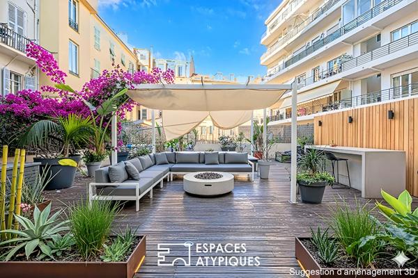 Loft traversant avec terrasse d’exception au coeur de Nice