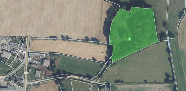Etang Martigne Ferchaud 5550 m2 - Terrain de 12340 -