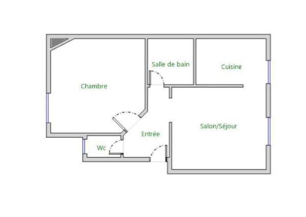 Appartement Autre à vendre  2 pièces - 36 m2 PARIS - 75015