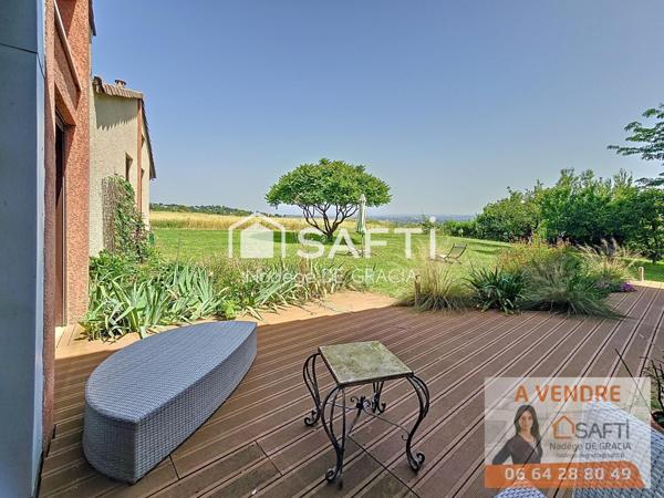 Maison d'architecte T7 260m2  sur les coteaux