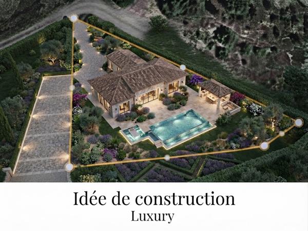 ESCALES ,10 mn de LEZIGNAN , TERRAIN VIABILISE 1340 m2