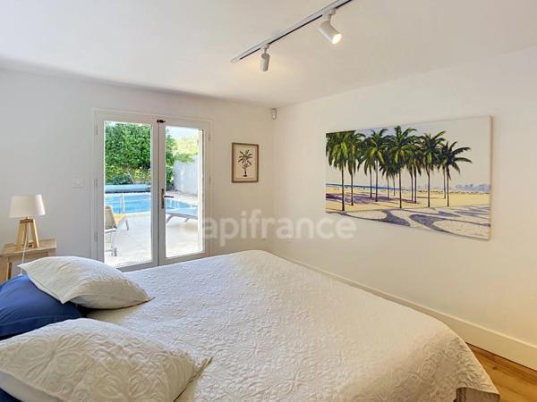 MONTÉLIMAR (26200) – Maison familiale climatisée de 162 m², 5 chambres dont une vaste pièce de 35 m², piscine et jardin clos arboré de 827m2
