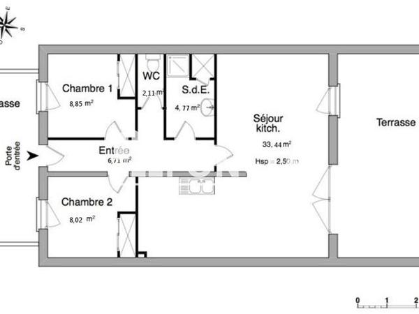 Location Appartement 3 pièces 63.9 m² - 37 BOULEVARD DU SOLEIL Agde 34300