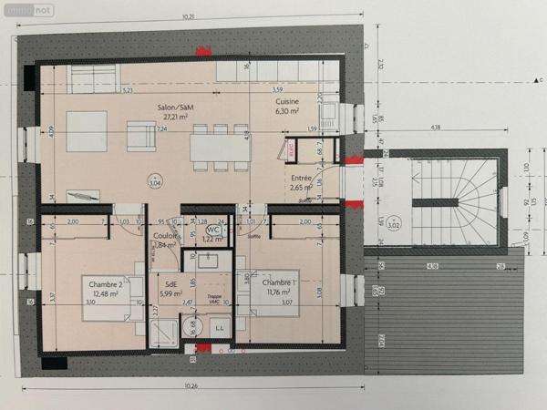 Maison à vendre à Rosporden dans le Finistère (29140), ref : 2491