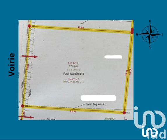 Terrain à vendre 405 m² Riantec