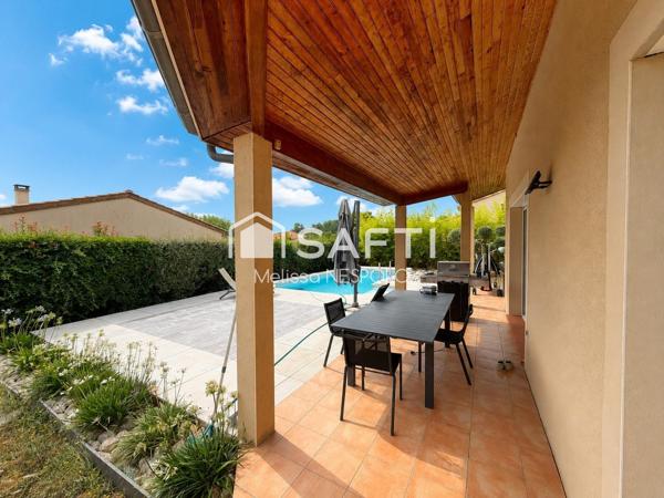 Belle maison familiale de 154 m² avec piscine, 5 chambres et terrain de 825 m² - Lherm