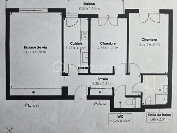 Appartement de 67,65 m²