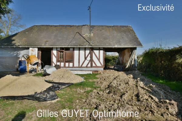 Secteur BERNAY, MAISON NORMANDE à reconstruire 60M², 64500€ avec 8700M² de terrain (27)