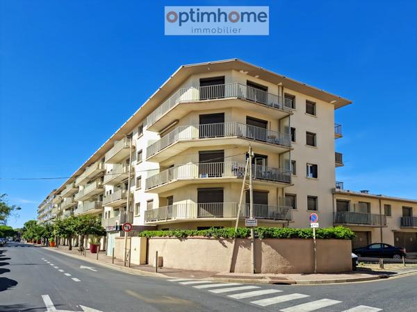 Vente appartement T2 Canet-Plage avec balcon terrasse à 100 m de la mer