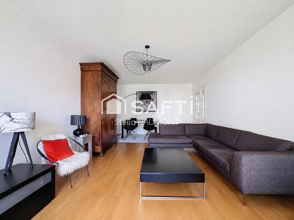 4P avec 3 chambres, un balcon et une place de parking en sous-sol