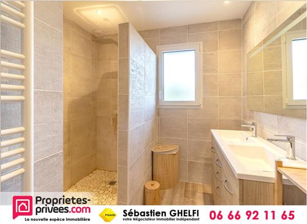 maison de plain-pied avec 3 chambres-garage-appentis-terrain de 2880 m²