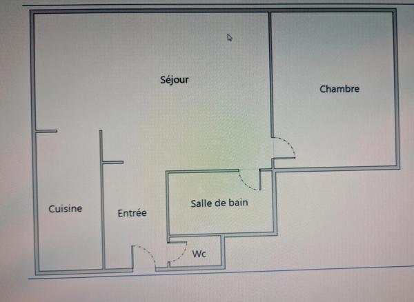 Appartement à vendre 3 pièces GRENOBLE (38) - Bel appartement de 54 m² avec cave, au centre de Grenoble. Vendu loué