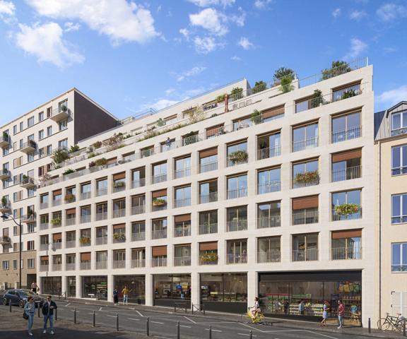 Studio neuf à vendre PARIS 17 surface habitable 38.10 m2