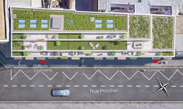 Studio neuf à vendre PARIS 17 surface habitable 38.10 m2