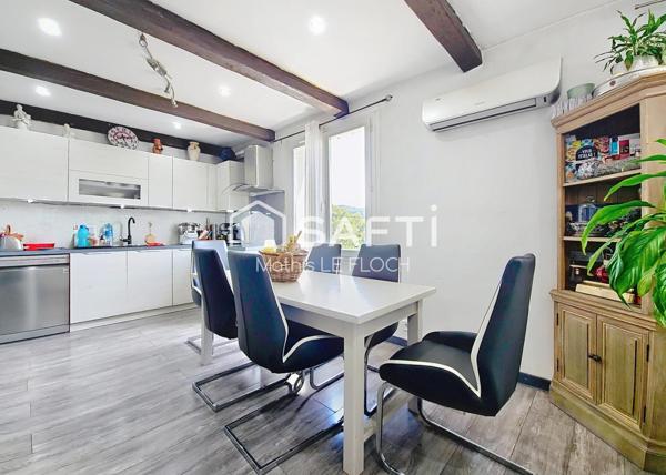 Maison 170 m² divisée en 2 logements + studio – Terrain 965 m² avec piscine