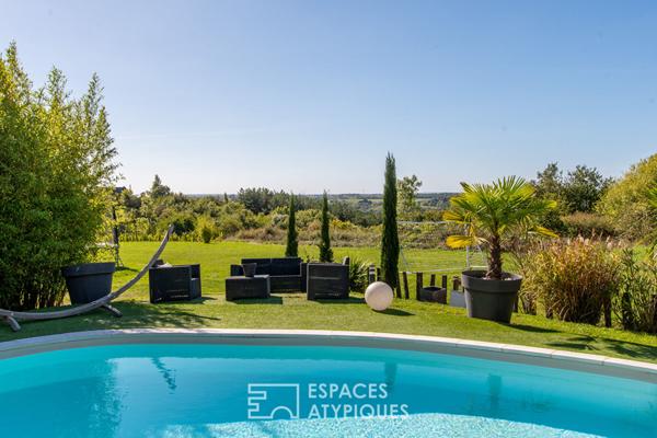 Maison familiale et contemporaine à l’esprit vacances