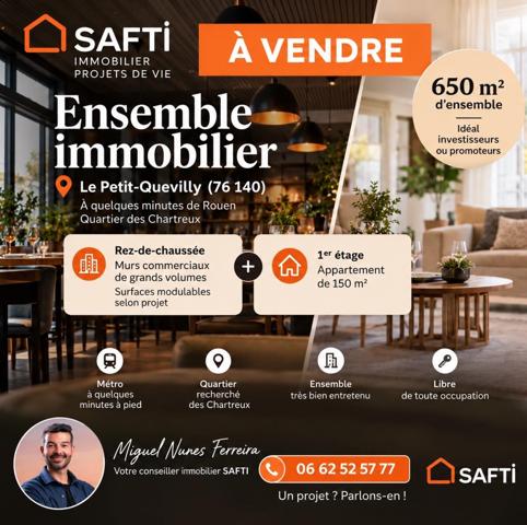 Ensemble immobilier de 650m2 aux portes de Rouen