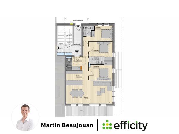 Appartement 4 pièces - 98 m² Bien prestige