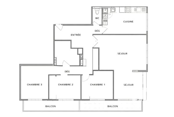 Appartement à vendre 4 pièces 99 m² Châtillon