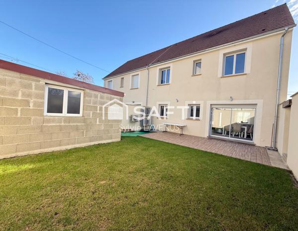A CROUY 02, MAISON 5 P. DE 2024 AVEC 4 CHAMBRES ET ABRI DE JARDIN SUR SON TERRAIN DE 243 M2.