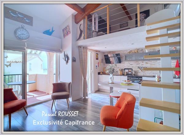 A vendre LEUCATE quartier naturiste, appartement type T3 de 55 m²