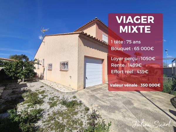 Viager mixte libre et occupé – Ensemble immobilier récent avec revenu locatif immédiat