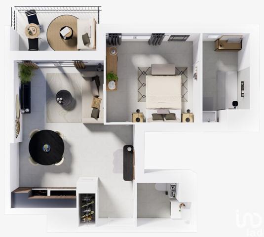 Appartement 2 pièces de 52 m² à Clermont-Ferrand (63000)