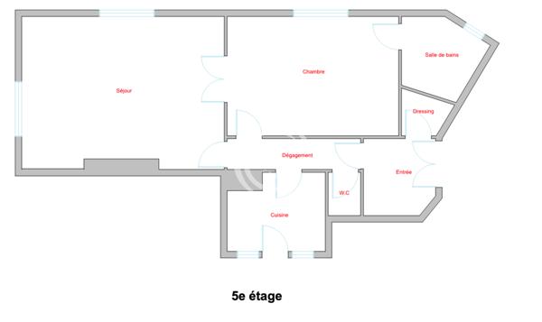 Paris (75007) ART DÉCO AU 5È ÉTAGE ASCENSEUR