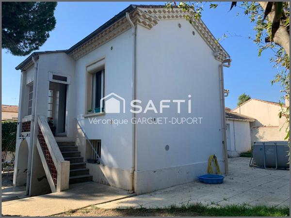 Maison familiale, 5 chambres, jardin, garage en ville