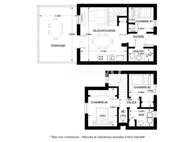 Vente Maison 4 pièces de 50m² - 13480 Cabriès