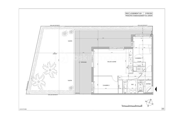 Appartement de 60,50 m²