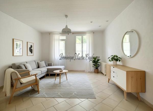 Dpt Sarthe (72), à vendre LA CHARTRE SUR LE LOIR maison P6 de 132,48 m² - Terrain de 629,00 m² - cave-balcon- terasse