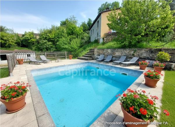 Ensemble immobilier 185m², 3 habitations indépendantes, grange, garage, love room, bonne rentabilité financière.