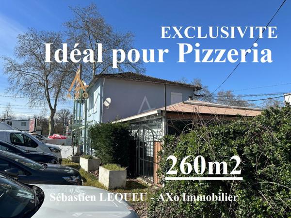 location commerce / restaurant avec grand parking